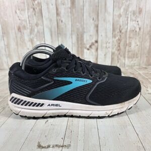 Brooks Ariel 20 Womens Running Shoes Black Teal‎ 1203151B064 Size 9.5 Medium B